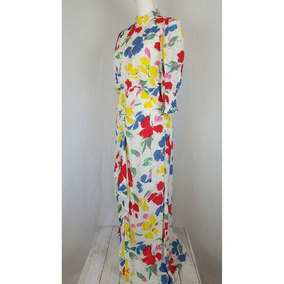 RIXO for Target Floral Cascade Ruffle Dress Size 6 - Picture 8 of 12